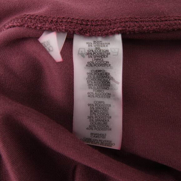 Calvin Klein Sweatpants Burgundy Purple Lounge Straight Leg Velvet Velour 1X - Picture 11 of 12